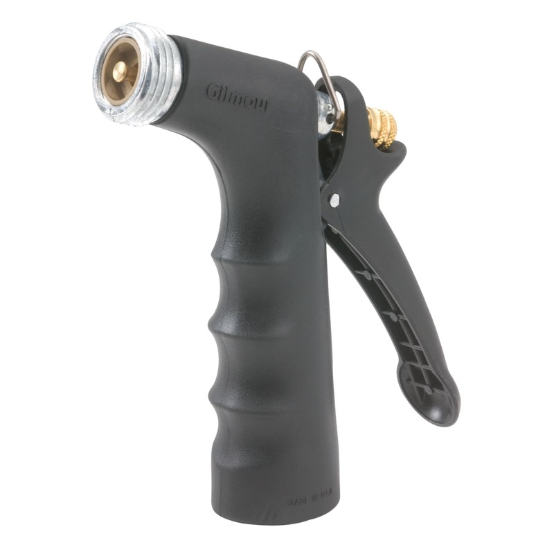 Gilmour Medium Duty Garden Hose Nozzle with Over Mold Grip,