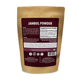Herbsforever Jambul Powder Eugenia Jambolana Maintain Liver Health Non GMO, Vegan 230 GMS