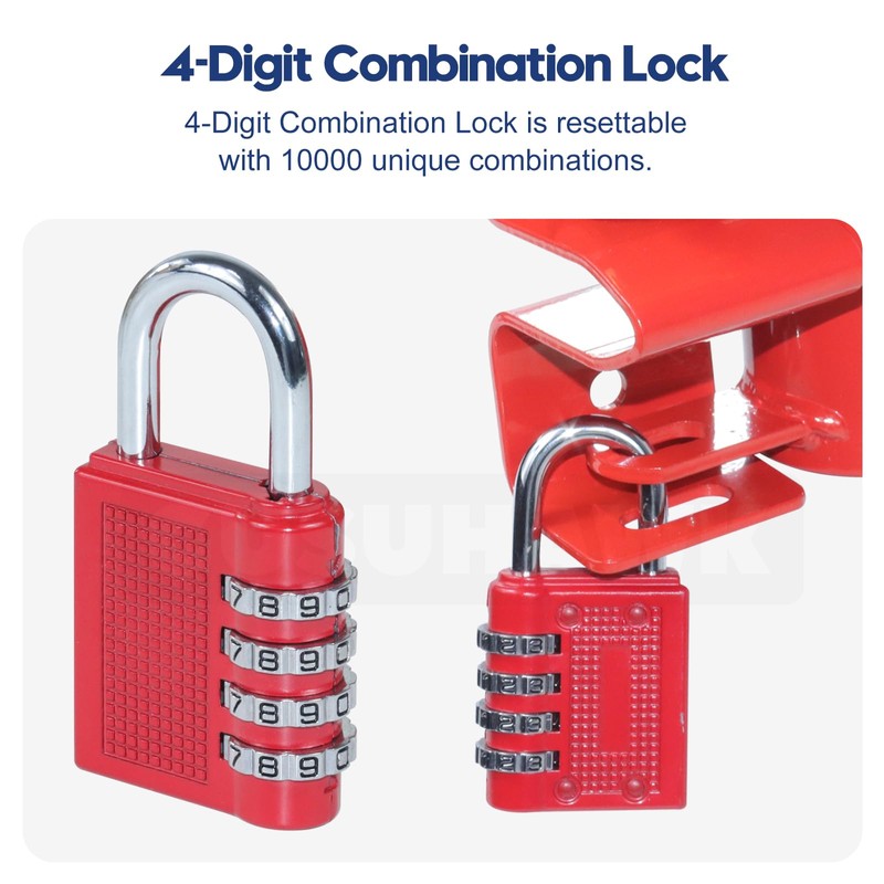 GUSUHAWK S16100500 One Way Lockable Gate Latch with 4-Digit Combination