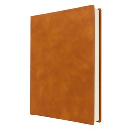 A4 Leather Notebook – 200 Sheets PU Soft Cover Journal, Lined Refillable Writing Pad, Professional Diary for Students, Office, School, Work Notes, Daily Planning & College Use