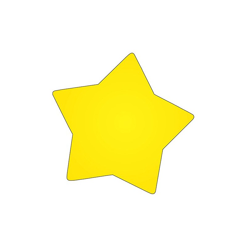 SHAPES ETC. Star Large Notepad, 5" x 7", 50 Sheets