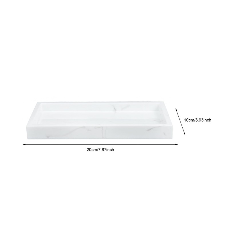 Operitacx Bathroom Vanity Tray, Resin Bathroom Tray Kitchen Sink Tray,