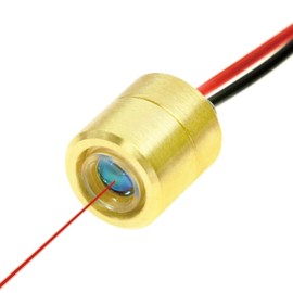 Quarton Mini Dot Size Red Laser Module VLM-635-63 LPO-200, Class 1 Eye-Safe, laser dot size only 0.13mm (130 micro meter), Focus at 20cm