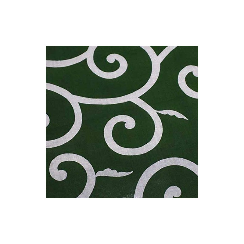 Arabesque Pattern Furoshiki 100% Cotton Made in Japan Green Bag