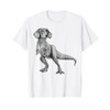 Dachshund Dinosaur T rex T-Shirt