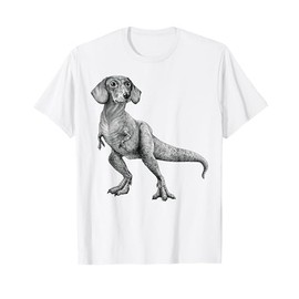 Dachshund Dinosaur T rex T-Shirt