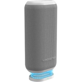 Monster DNA Max Portable Bluetooth Speaker, Loud Speaker with 360 Bass Sound and 10W Wireless Charging Pad, IP67 Waterproof - Indoor and Outdoor Use