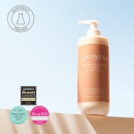 Gatineau - Tan Accelerating Lotion & Body Buffing Cloth, Enhance Natural Tanning, For Face & Body (400ml)