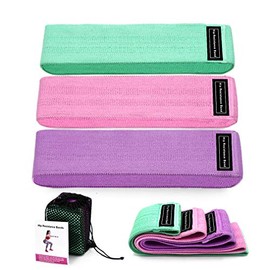 Fennycare Exercise Bands, Training Tube, Storage Bag, Set of 3 and Full Body Pro Guide, Home Fitness, Stretching, Weight Training, Physical Therapy, Yoga (3 Piece Set of Different Strengths)