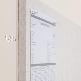 Thickened Bulletin Board - 71 x 47 Inches, Decorative Felt Board Pin Board for Wall - 3' x 2' Foldable Photo Display Board with Self-Adhesive Tape, Includes 20 Push Pins - Oatmeal