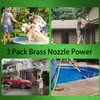 Heavy Duty Brass Hose Nozzle, 3 Pack Brass Nozzle Power,