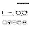 Opulize Bex M64-1 -1.50 Long Distance Glasses Myopia Large Square