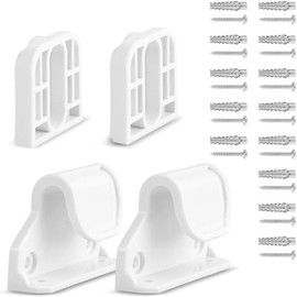 Veraste Retractable Baby Gate Replacement Parts, Original Hardware Set (Including 2 x Latchs + 2 x Brackets + 1 Set of Screws) for Retractable Gate Asin B0CH1CDBDV/B0CH1BXCY7/B0D2SKG3PZ（White)