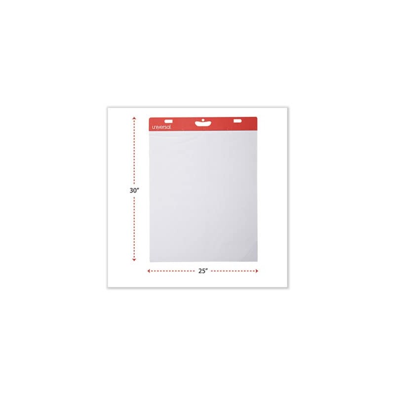 Universal Self-Stick Easel Pad, Unruled, 25 x 30, White, 30