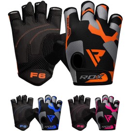 RDX Weight Lifting Gloves for Gym Workout - Breathable with Padded Anti Slip Palm Protection - Great for Fitness, Bodybuilding, Powerlifting, Strength Training, Weightlifting, Cycling & Exercise
