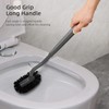 HAMITOR Toilet Bowl Brush Holder Set: Bathroom Deep Cleaning Toilet