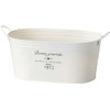 K-E I Green House French Tin Natural Tin Pot Oval