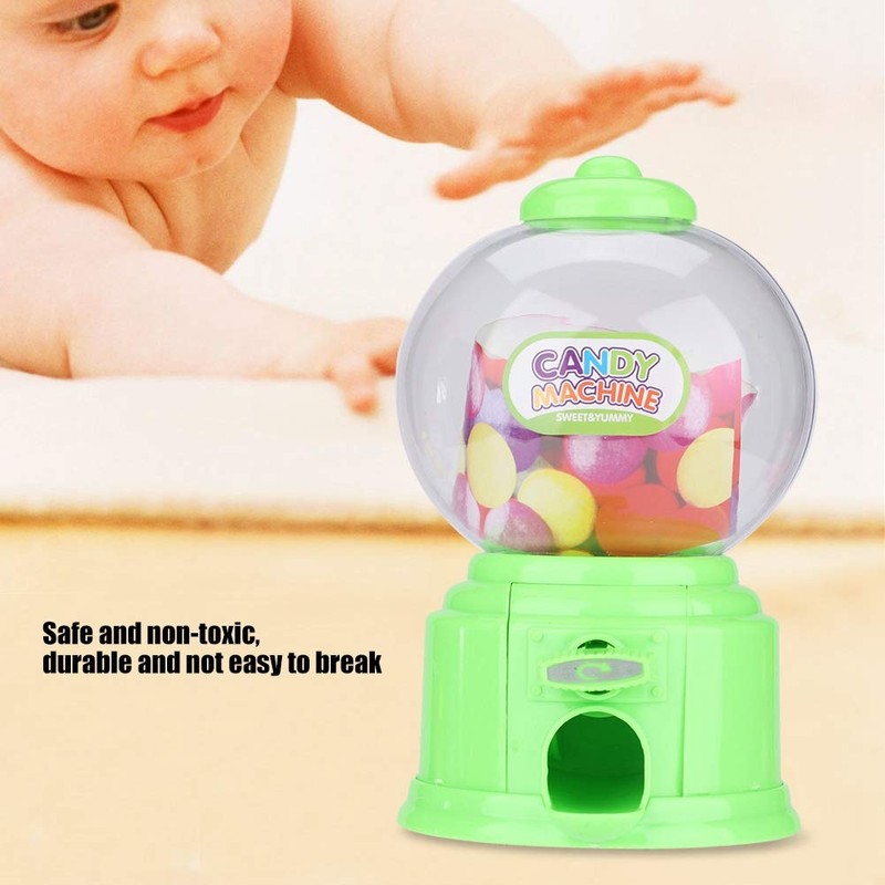 May Gifts Children Candy Machine, Plastic Mini Gumballs Dispenser Kids