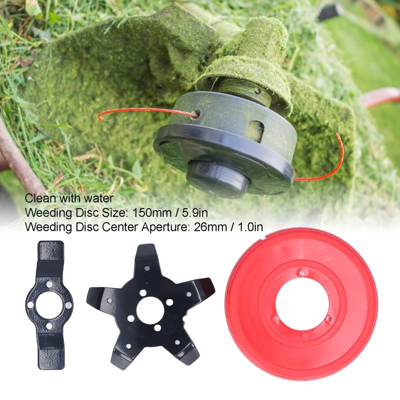 QANYEGN 26mm Steel Trimmer Head, Lawn Mower Cutting Head Aessories,