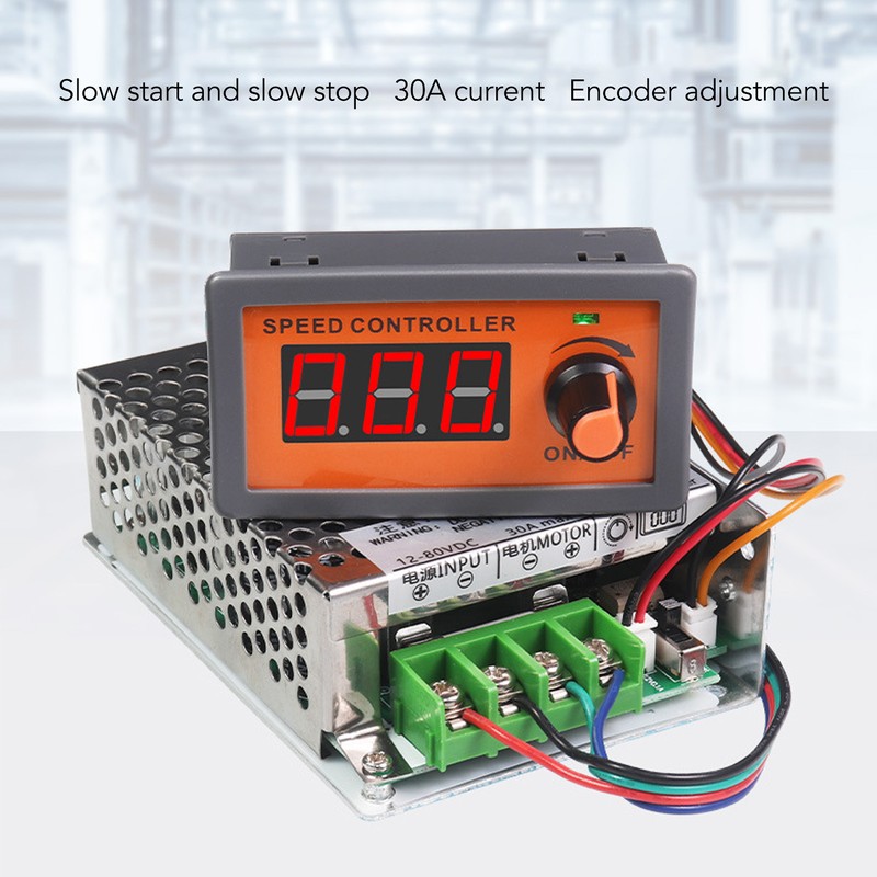 DC Motor Speed Controller PWM Digital Display Multipurpose Motor Speed