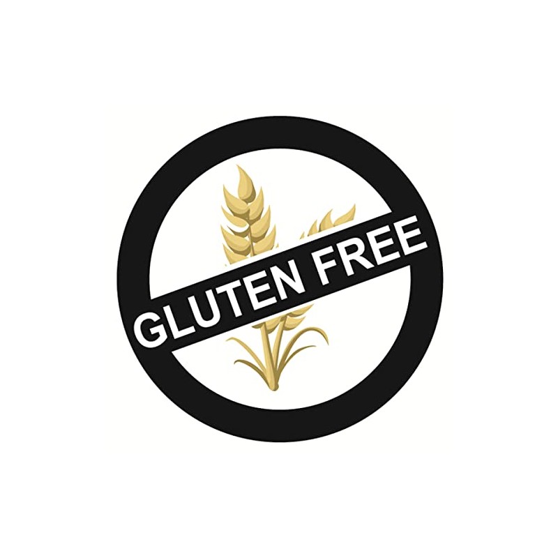 Gluten Free Sticker,1.5 inch 300pcs White Black Gluten Free Stickers