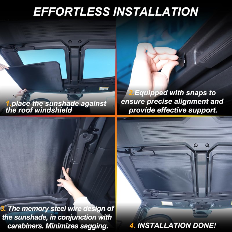 for 2024 2025 Hummer EV Accessories Sun Shade, Won't Sag