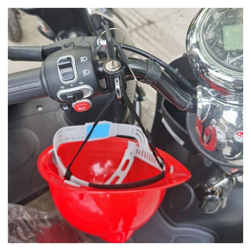 Plus Nao Helmet Holder, Helmet Lock, Motorcycle, Scooter, General Purpose,