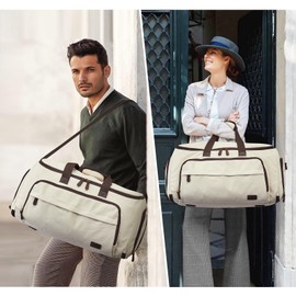 S-ZONE Carry On Garment Bag for Travel, S-ZONE Convertible Garment Duffle Bag Suit Bags for Men Women Travel- 2 in 1 Hanging Suitcase Business Travel Bag