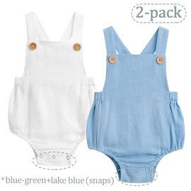 Simplee kids Unisex Baby Onesie Cute Baby Romper Set Boy Infant Summer Jumpsuits Sleeveless 2-Pack