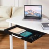 OSteed Under Desk Drawer Organizer 21" Black Upgraded with Adjustable