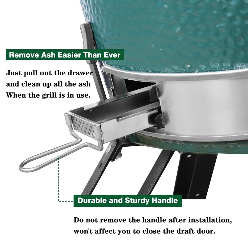 KAMaster 2 in 1 Cast Iron Ash Can for Large