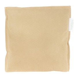 BambooMN Activated Bamboo Charcoal Odor Absorbing Moisture Eliminating Square Pouch, 100g Per Bag, 10 Bags Tan