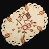 Owl Tablecloth Table Runner Blanket Cushion Cover Linen Look Cream