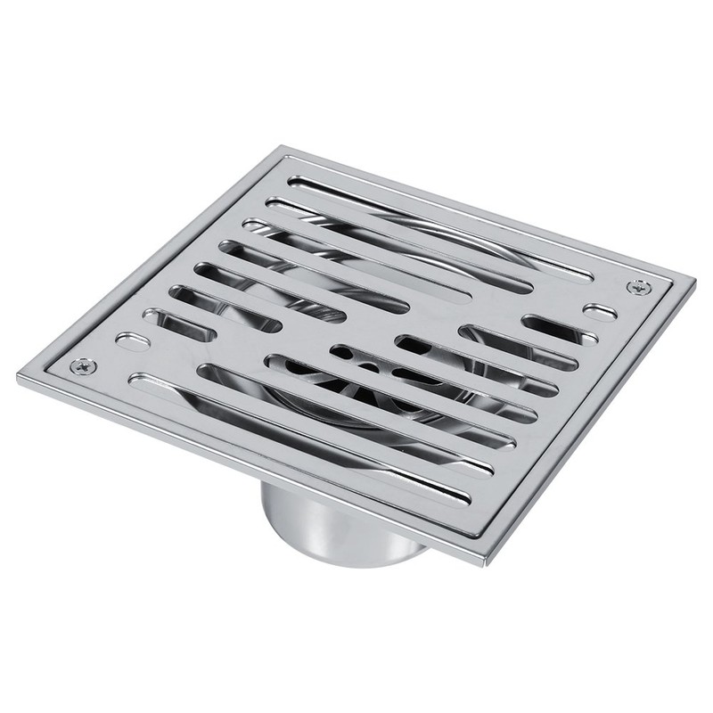 Fdit Square Floor Drain Stainless Steel Floor Drain Anti-Odor Bathroom