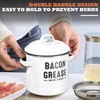ONEARF Bacon Grease Container with Strainer - Large 46OZ Kitchen
