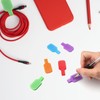 APOMOONS Pack of 40 Cable Labels, Cable Velcro, 8 Colours,
