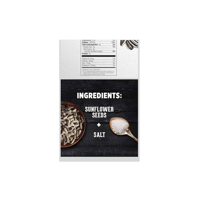 Jumbo Salted and Roasted Sunflower Seeds in Shell, 5.25 oz