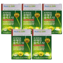 Nutri D Day Premium Lutein Plus 12 500mg x 30 capsules (5 packs) / 뉴트리디데이 프리미엄 루테인 플러스12 500mg x 30캡슐 5통