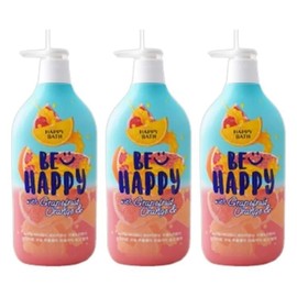 Happy Bath Smile Body Wash 900g Grapefruit Orange 3pcs / 해피바스 스마일 바디워시900g 자몽 오렌지 3개