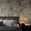 3yecao 48"×197" Extra Wide Thick Light Brown Grey Concrete Wallpaper