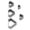 5Pcs Leather Punch Die Set Hollow Diamond Shape Cutting Mold