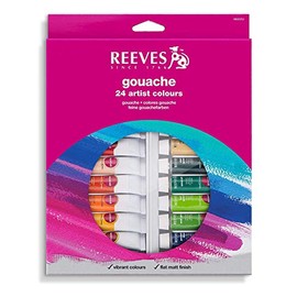 Reeves Gouache Colour Tube Set, 10 ml - 24 Pack