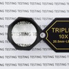 10x Magnifier Jewelry Loupe 20.5mm Triplet Lens Optical Glass Pocket