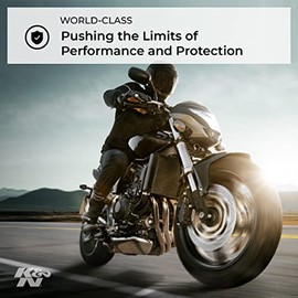 K&N Filtro de aire del motor: Alto rendimiento, Premium, Powersport: Compatible con YAMAHA 2007-2017 (XVS13 Stryker, XVS1300, V-Star, Deluxe, Tourer, XVS950, XVS13, Bullet Cowl, XVS950CT, XVS1300A) YA-1307, negro