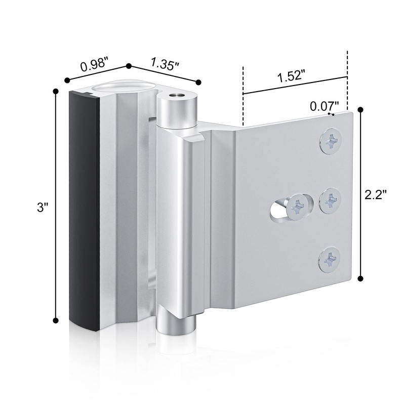 Door Reinforcement Lock Withstands 800lbs of Force - Extra Door