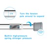 Ginbel Direct Shower Curtain Rod 28-48 Inch, 1"Diameter Spring Long
