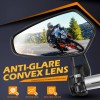 KEEPDSGN 7/8" 22mm Handle Bar End Mirrors Rearview For Suzuki