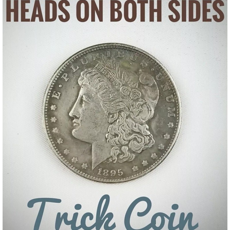 Two Sided 1895 Morgan Double Headed Two Face Magic Trick