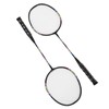 2Pcs Badminton Racquets Set Lightweight Sturdy Double Badminton Rackets with