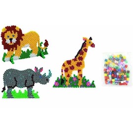 Hama Midi Ironing Beads 3 Pin Plates in Bag 5 mm Various Designs